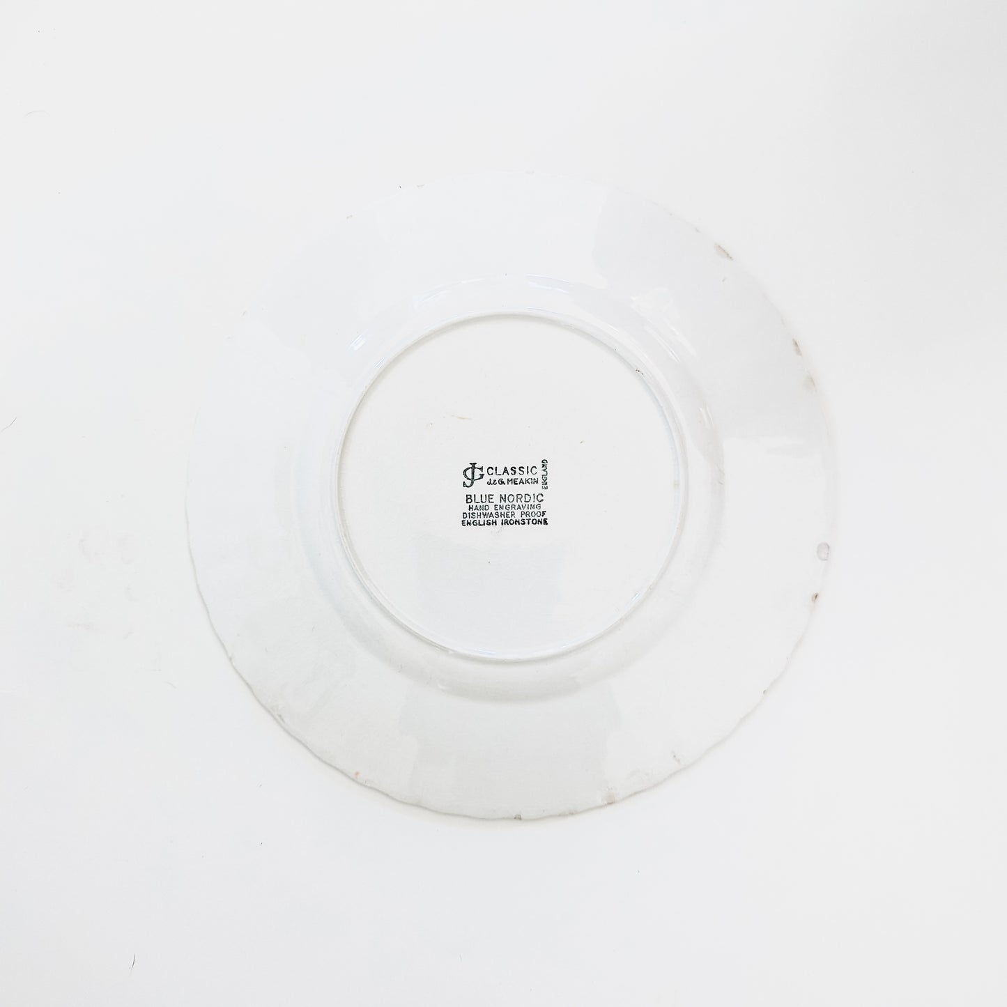 J&G Meakin "Blue Nordic" Ironstone Dinner Plate