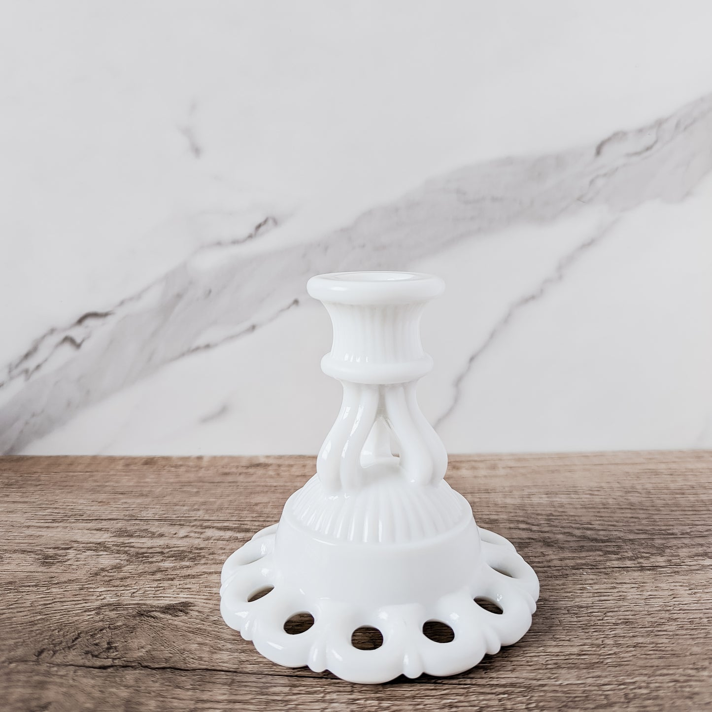 Westmoreland Milk Glass "Doric" Candle Holder