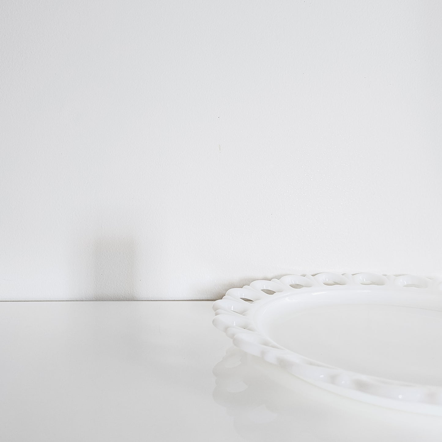 Anchor Hocking Milk Glass Serving Platter