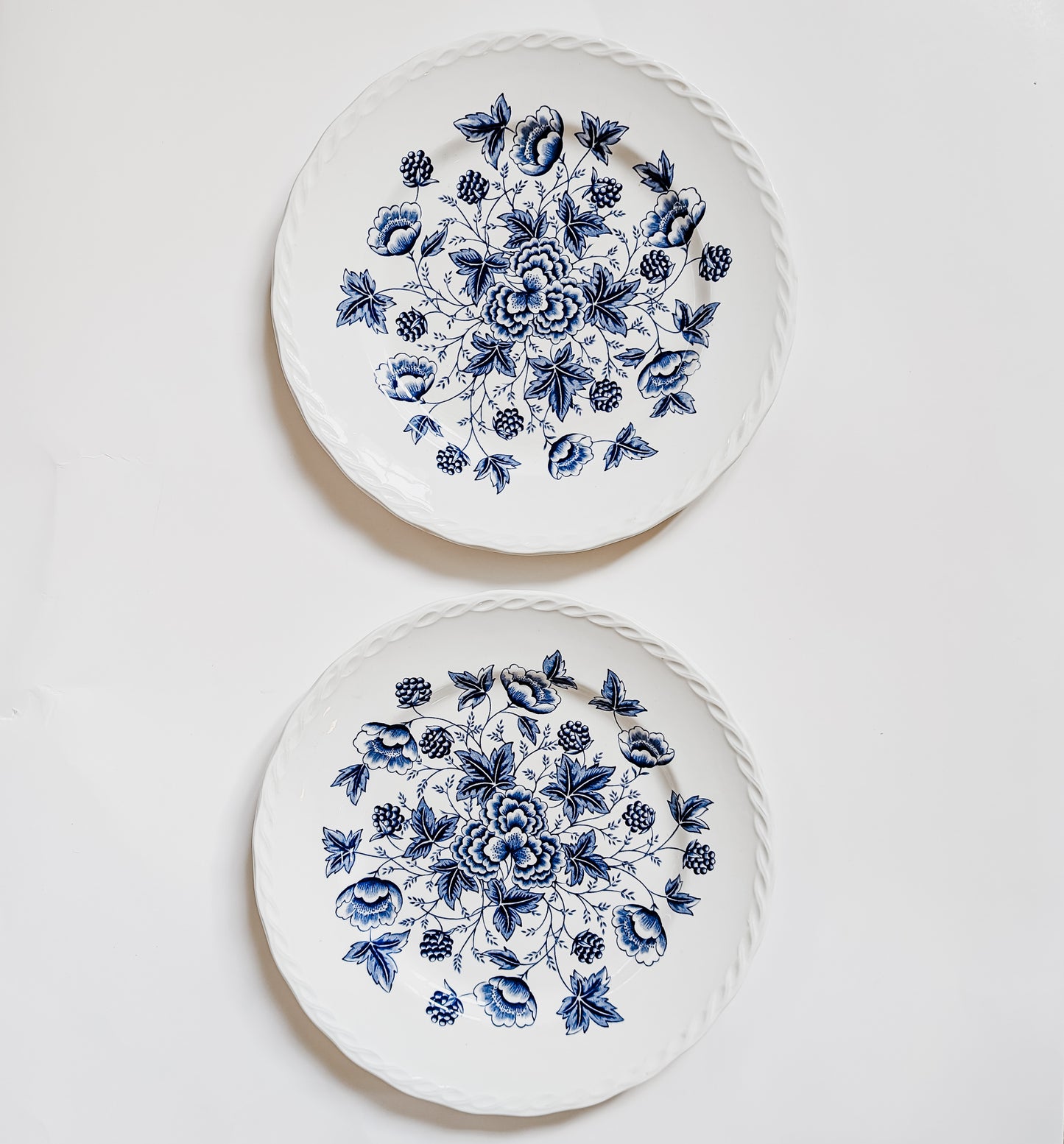 W.H. Grindley "Old Chesea" Dinner Plates (set of 2)