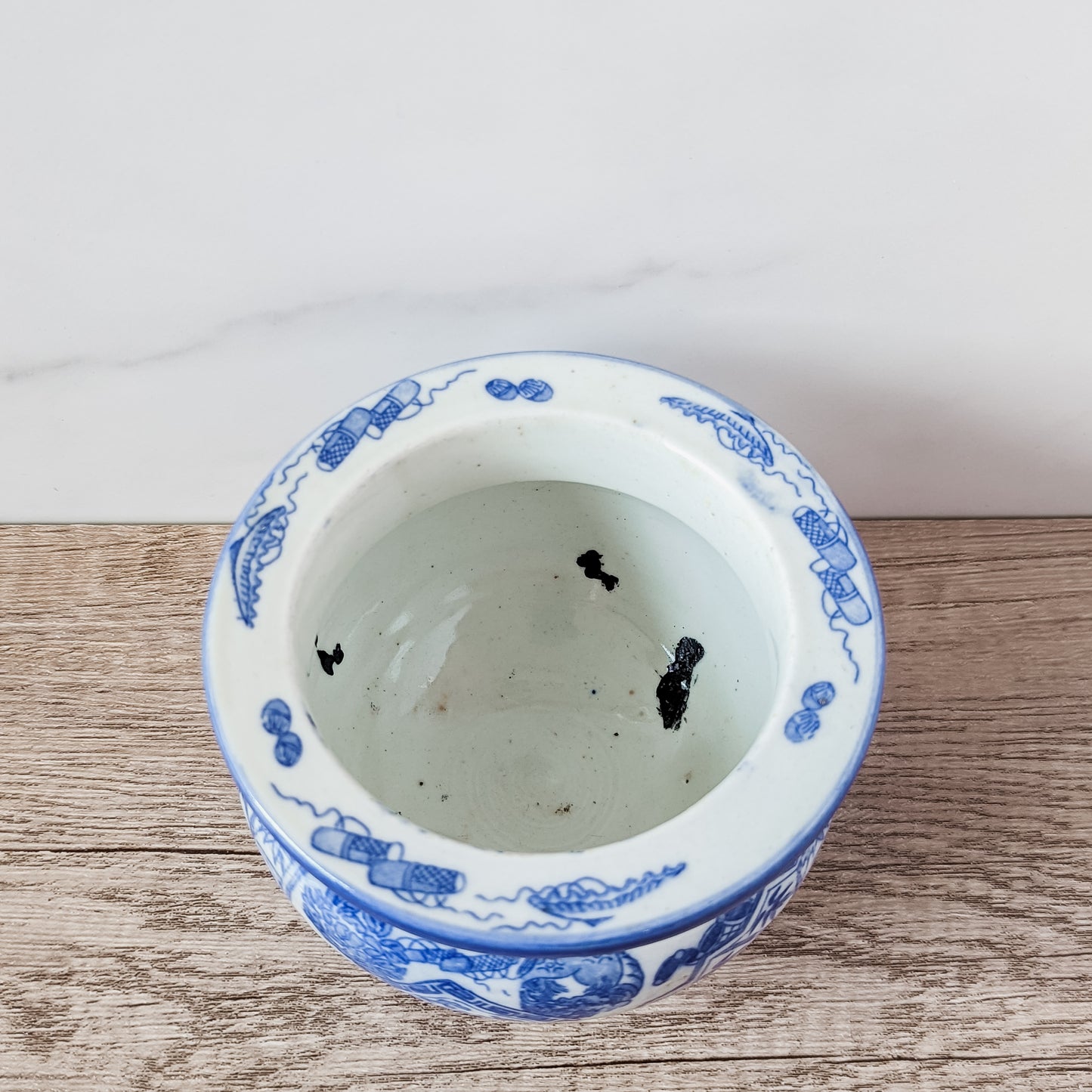 Antique Yuan Style Jar / Zhadou / Chinese Porcelain Pot