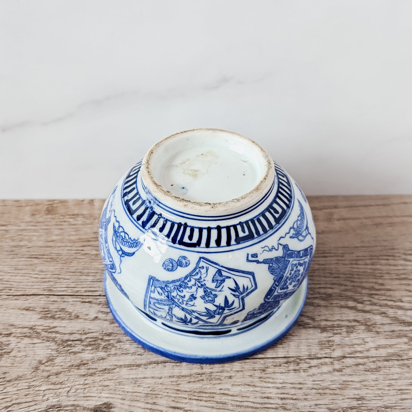 Antique Yuan Style Jar / Zhadou / Chinese Porcelain Pot