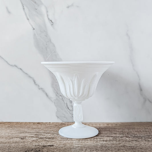 Fenton Milk Glass "Cactus" Compote