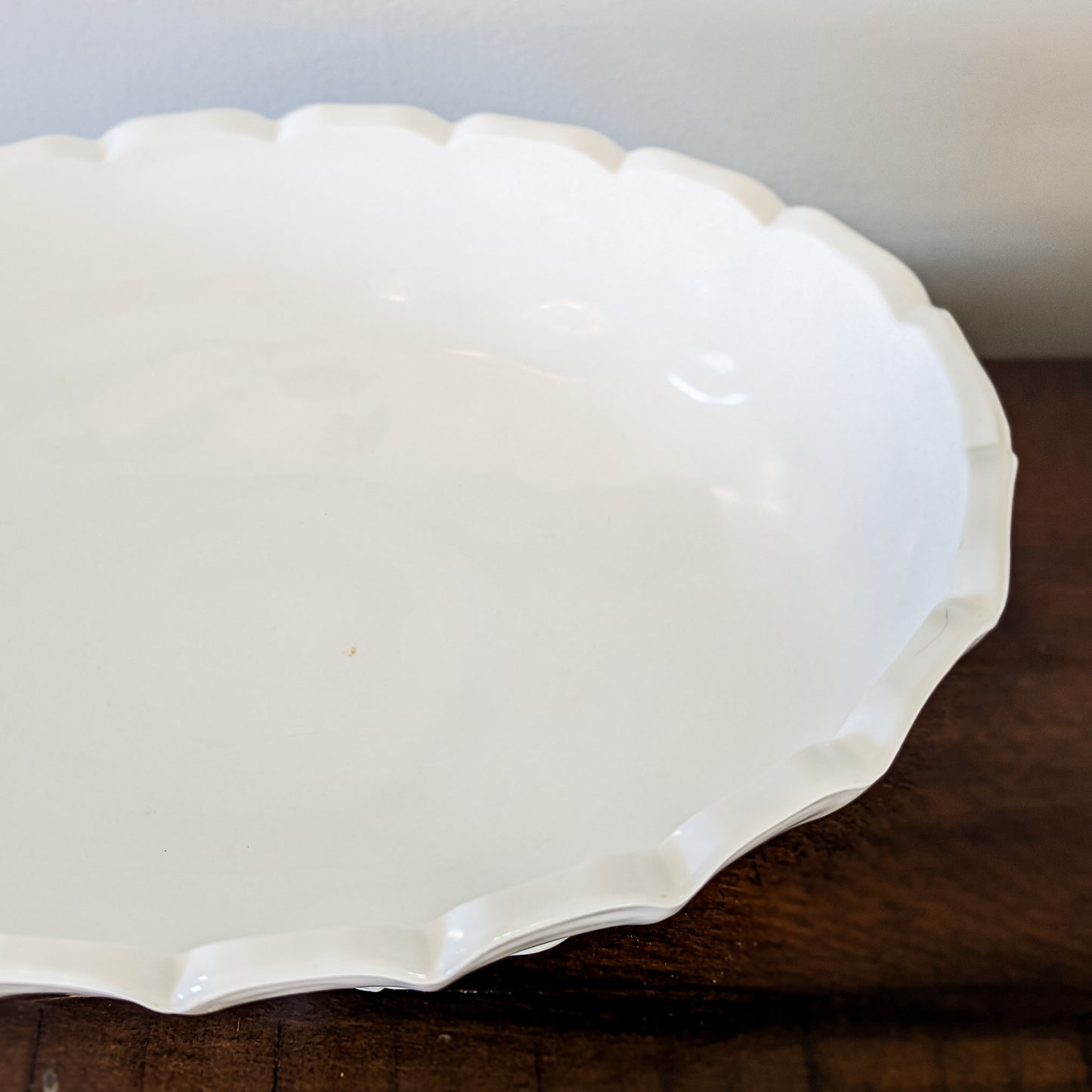 Indiana Milk Glass 4-Footed Fruit Bowl (12")