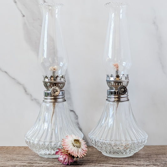 Lamplight Farms Glass Oil Lamp (set of 2)