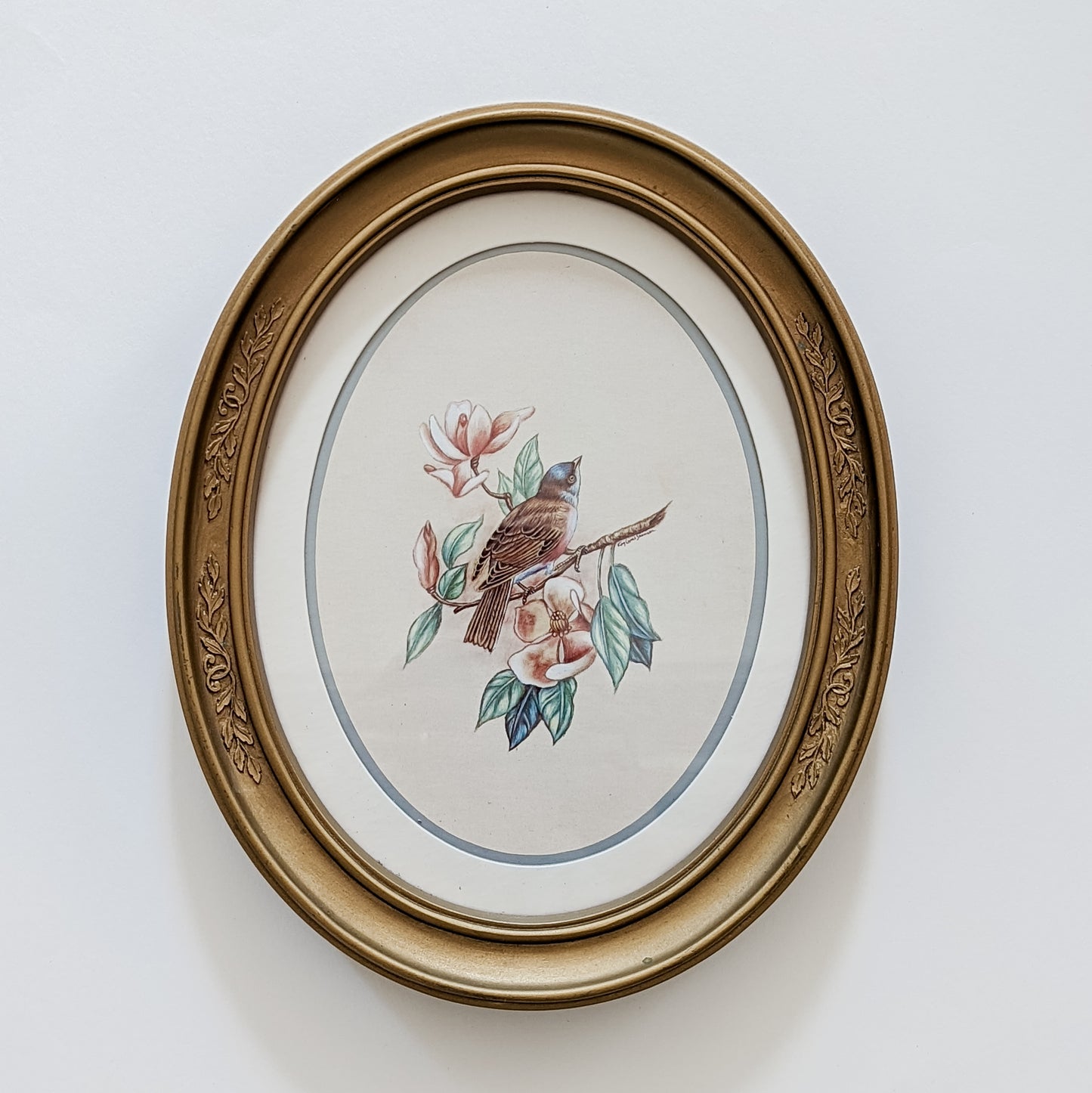 HOMCO Gold-Framed Bird Prints (set of 2)